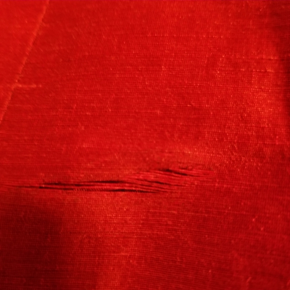 ✅#266 Preowned Georgiou Studio Red Linen Jacket 4 - Picture 9 of 9